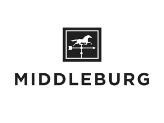 A sleek logo featuring a galloping horse within a frame, accompanied by the bold text "MIDDLEBURG" below.