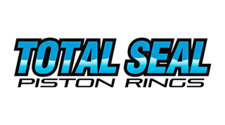 A bold logo featuring the text "TOTAL SEAL" in a prominent font, with "PISTON RINGS" below it, conveying a focus on automotive components.