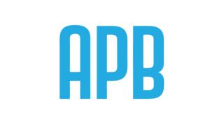 A bold, dark blue logo featuring the letters "APB" in a simple, modern typeface.
